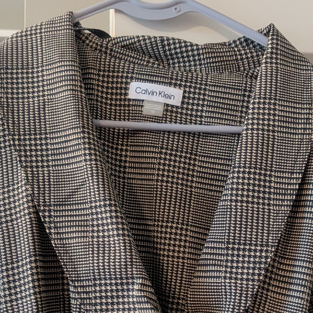 Calvin Klein Black and White Checkered Dress - Picture 3 of 6